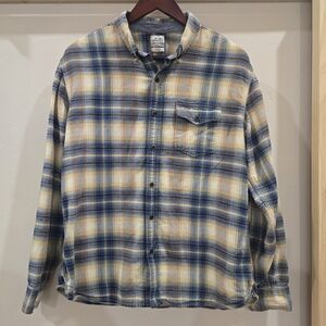 Lucky Brand Men's Large Button Down Plaid